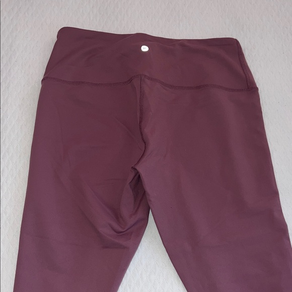 90 Degree By Reflex Mauve Cropped Leggings - Picture 4 of 4